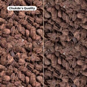 Chukde Moti Elaichi, Big Black Cardamom Whole Spices, 50g